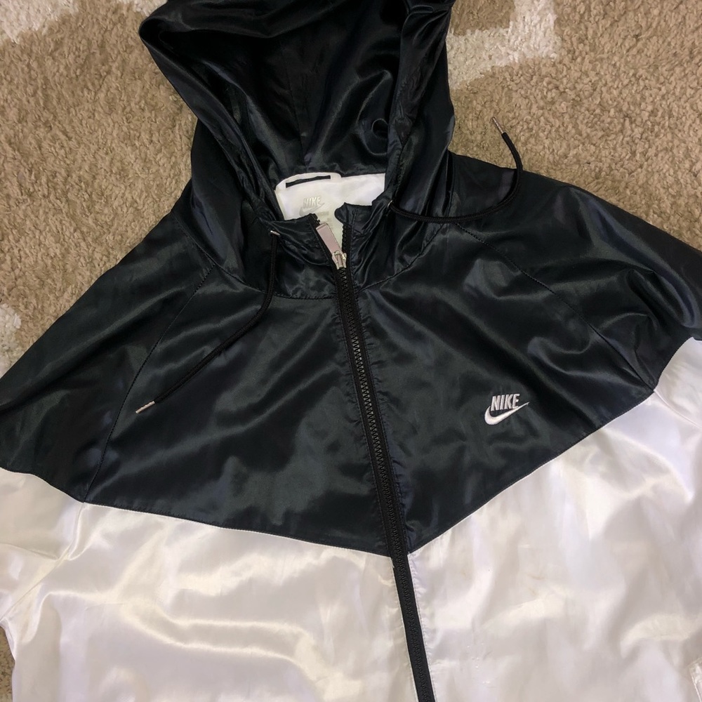 NIKE MENS XL WINDBREAKER COAT RAIN JACKET ZIP UP